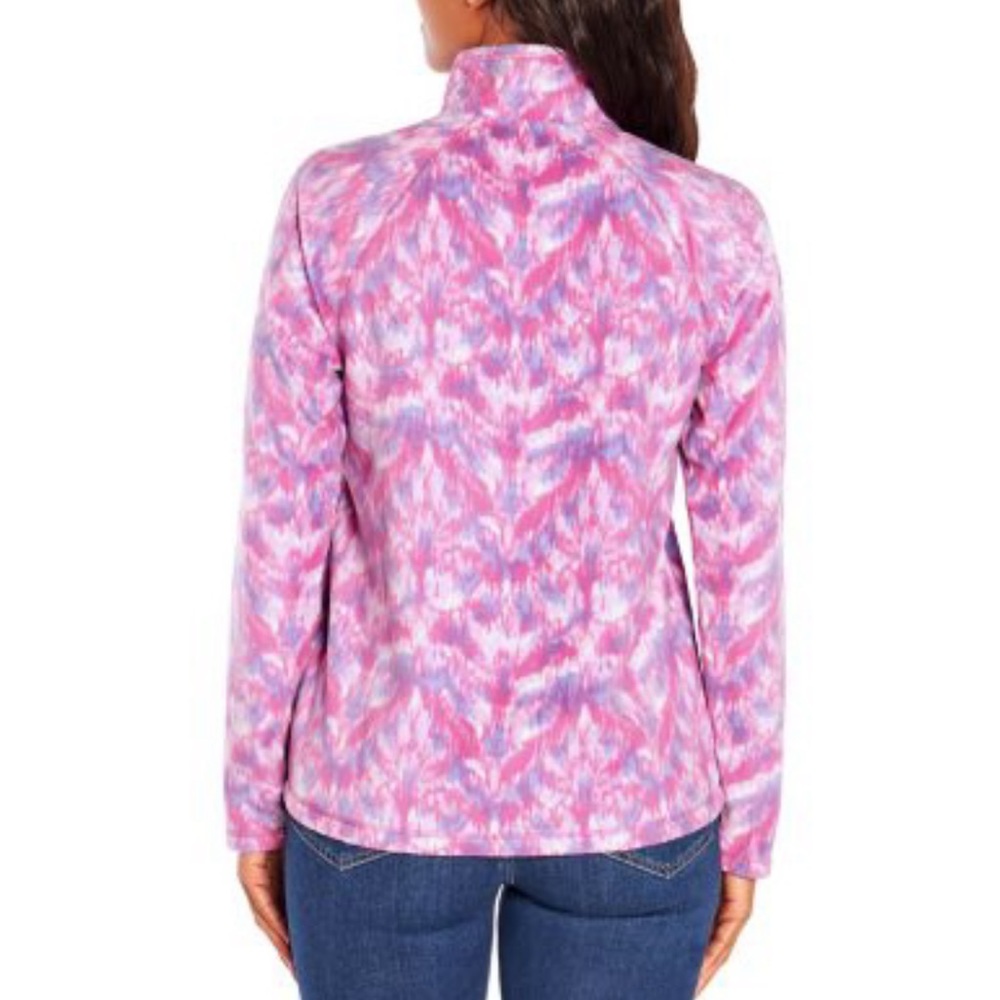 NWT Eddie Bauer Ladies Quarter Zip Polar Fleece - Picture 2 of 4